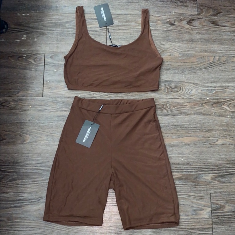 SHAPE Chocolate Brown Mesh Set